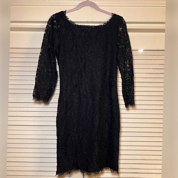 Diane Von Furstenberg Zarita Lace Mini Dress, size 10 MobWife RetroGlam Luxury - Picture 4 of 10